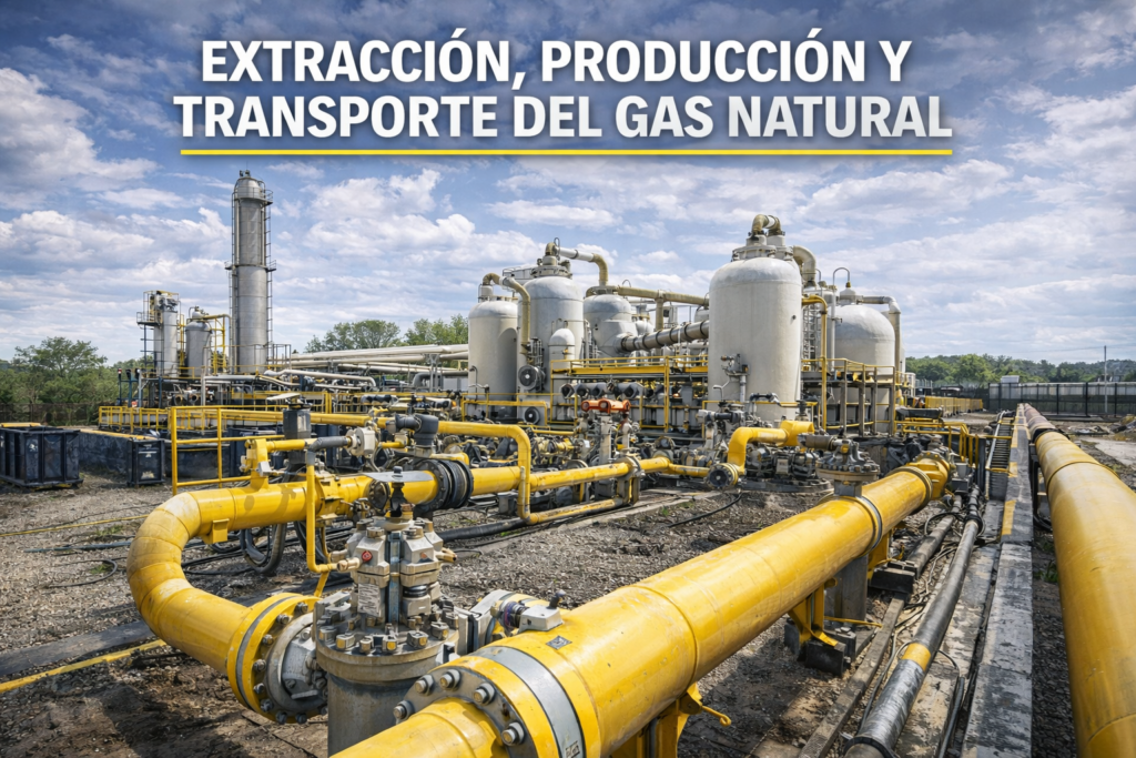 EXTRACCIÓN, PRODUCCIÓN Y TRANSPORTE DEL GAS NATURAL